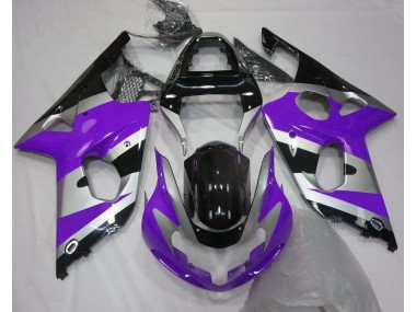 Estilo Morado Plateado OEM 00-02 Suzuki GSXR 1000 Carenado
