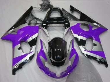 Estilo Morado Plateado OEM 00-02 Suzuki GSXR 1000 Carenado