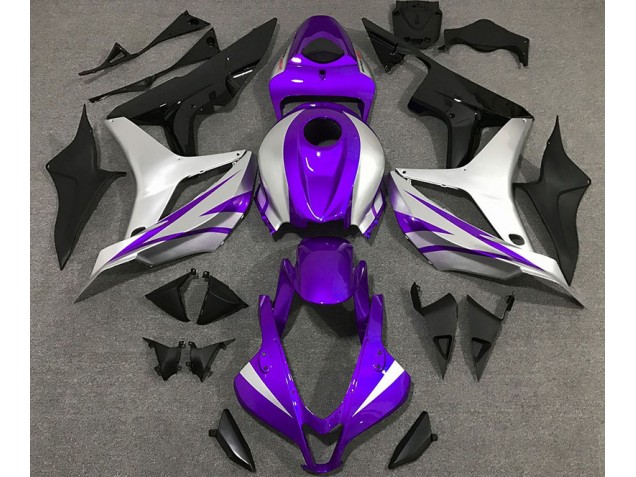 Estilo Morado & Plateado OEM 07-08 Honda CBR600RR Carenado Estilo Morado & Plateado OEM 07-08 Honda CBR600RR Carenado