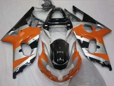 Estilo Naranja Plateado OEM 00-02 Suzuki GSXR 1000 Carenado