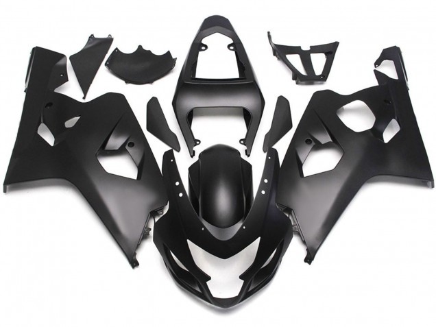 Estilo Negro Mate Con Calcomanías Rojas 04-05 Suzuki GSXR 600-750 Carenado Estilo Negro Mate Con Calcomanías Rojas 04-05 Suzuki GSXR 600-750 Carenado