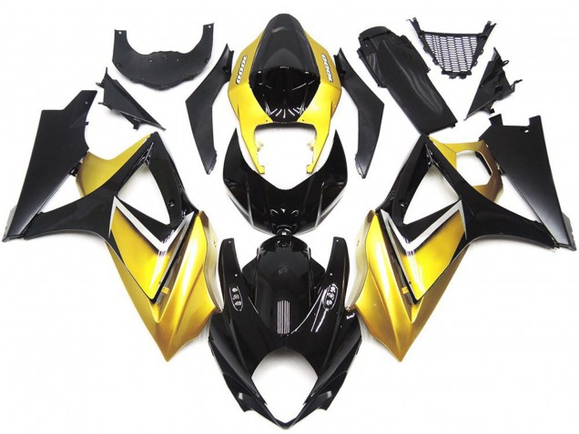Estilo Personalizado OEM Amarillo Dorado 07-08 Suzuki GSXR 1000 Carenado Estilo Personalizado OEM Amarillo Dorado 07-08 Suzuki GSXR 1000 Carenado