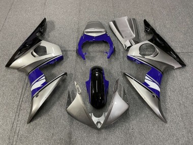 Estilo Plateado & Morado 03-04 Yamaha R6 Carenado