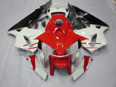 Estilo Rojo & Blanco 05-06 Honda CBR600RR Carenado