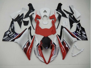 Estilo Rojo Blanco & Negro 13-16 Triumph Daytona 675 Carenado