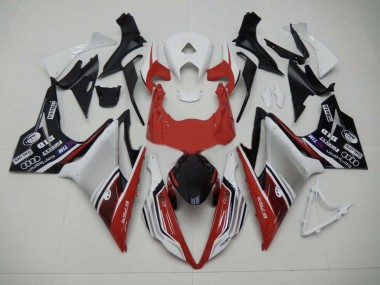 Estilo Rojo Blanco & Negro 13-16 Triumph Daytona 675 Carenado