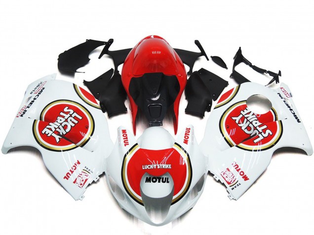 Estilo Rojo Lucky Strike 97-07 Suzuki GSXR 1300 Carenado Estilo Rojo Lucky Strike 97-07 Suzuki GSXR 1300 Carenado