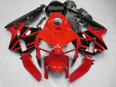 Estilo Rojo & Negro OEM 03-04 Honda CBR600RR Carenado