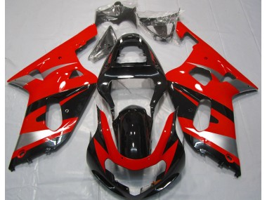 Estilo Rojo OEM 01-03 Suzuki GSXR 600-750 Carenado