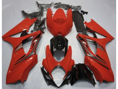 Estilo Rojo OEM 07-08 Suzuki GSXR 1000 Carenado