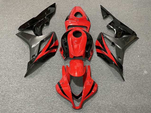 Estilo Rojo OEM & Gris 07-08 Honda CBR600RR Carenado Estilo Rojo OEM & Gris 07-08 Honda CBR600RR Carenado
