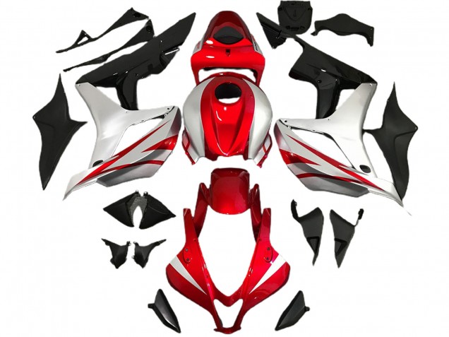 Estilo Rojo & Plateado OEM 07-08 Honda CBR600RR Carenado Estilo Rojo & Plateado OEM 07-08 Honda CBR600RR Carenado