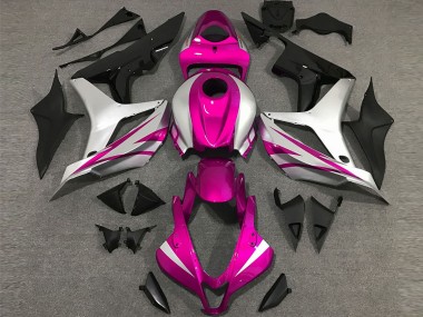 Estilo Rosa & Plateado OEM 07-08 Honda CBR600RR Carenado