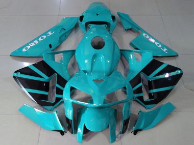 Estilo Verde Azulado OEM 05-06 Honda CBR600RR Carenado