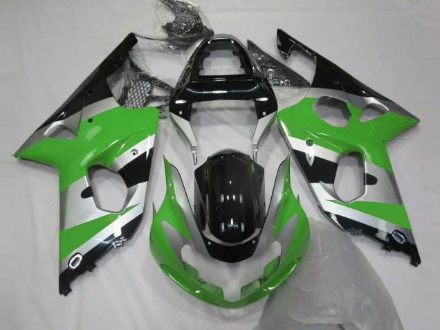 Estilo Verde Plateado OEM 00-02 Suzuki GSXR 1000 Carenado Estilo Verde Plateado OEM 00-02 Suzuki GSXR 1000 Carenado