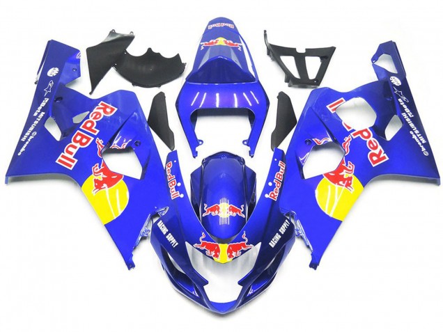 Estilo Vibrante Azul Rojo Toro 04-05 Suzuki GSXR 600-750 Carenado Estilo Vibrante Azul Rojo Toro 04-05 Suzuki GSXR 600-750 Carenado