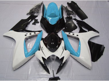 Estrella Azul Claro 06-07 Suzuki GSXR 600-750 Carenado