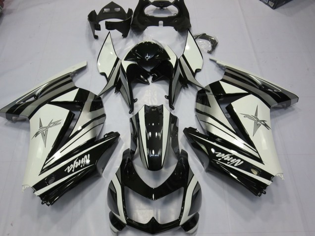 Estrella De Plata Blanca 08-12 Kawasaki Ninja 250 Carenado Estrella De Plata Blanca 08-12 Kawasaki Ninja 250 Carenado