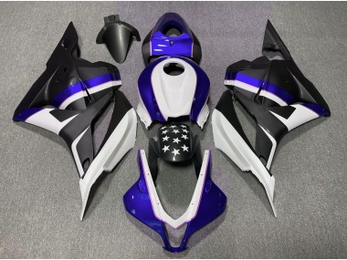 Estrella Negra Mate & Azul Oscuro 09-12 Honda CBR600RR Carenado