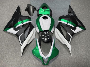 Estrella Negra Mate & Verde 09-12 Honda CBR600RR Carenado