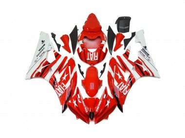 Estrella Roja & Blanca Fiat 06-07 Yamaha R6 Carenado