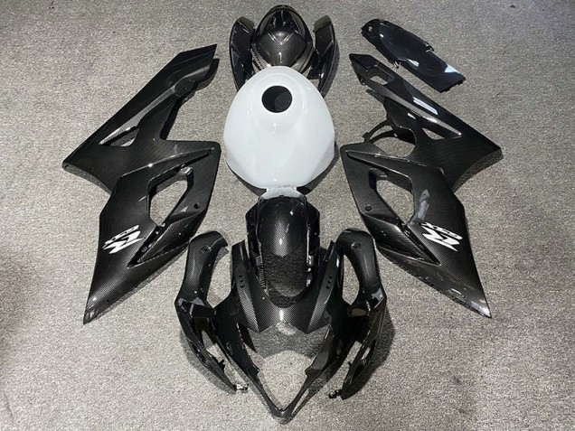 Fibra De Carbono Estilo & Blanco Brillante 05-06 Suzuki GSXR 1000 Carenado Fibra De Carbono Estilo & Blanco Brillante 05-06 Suzuki GSXR 1000 Carenado