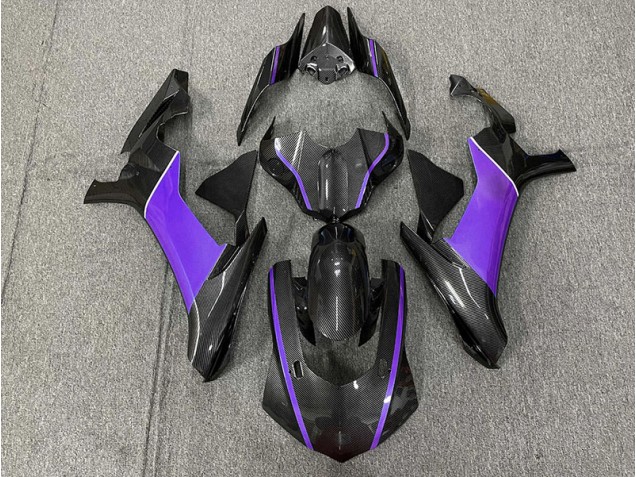 Fibra De Carbono & Morado 15-19 Yamaha R1 Carenado Fibra De Carbono & Morado 15-19 Yamaha R1 Carenado