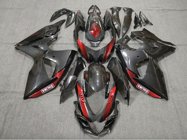 Fibra De Carbono Rojo 09-16 Suzuki GSXR 1000 Carenado Fibra De Carbono Rojo 09-16 Suzuki GSXR 1000 Carenado