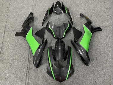 Fibra De Carbono & Verde 15-19 Yamaha R1 Carenado