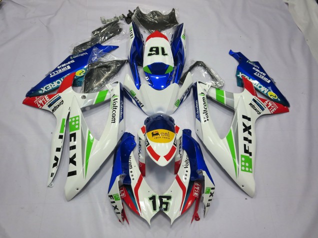 Fixi Azul 08-10 Suzuki GSXR 600-750 Carenado Fixi Azul 08-10 Suzuki GSXR 600-750 Carenado