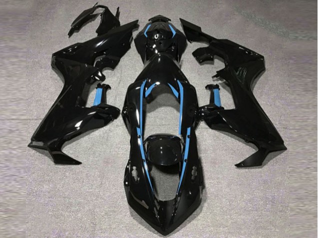 Forro Negro Brillante & Azul Claro 17-23 Honda CBR1000RR Carenado Forro Negro Brillante & Azul Claro 17-23 Honda CBR1000RR Carenado