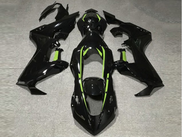 Forro Negro Brillante & Verde Lima 17-23 Honda CBR1000RR Carenado Forro Negro Brillante & Verde Lima 17-23 Honda CBR1000RR Carenado