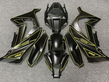 Forro Negro Mate & Amarillo 11-15 Kawasaki ZX10R Carenado