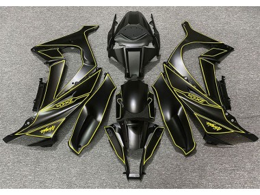 Forro Negro Mate & Amarillo 11-15 Kawasaki ZX10R Carenado