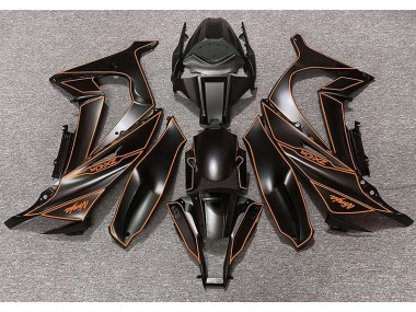 Forro Negro Mate & Naranja 11-15 Kawasaki ZX10R Carenado