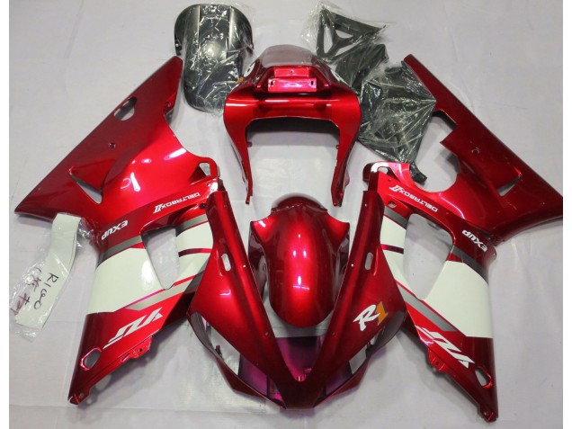Fuego Rojo & Blanco 00-01 Yamaha R1 Carenado Fuego Rojo & Blanco 00-01 Yamaha R1 Carenado