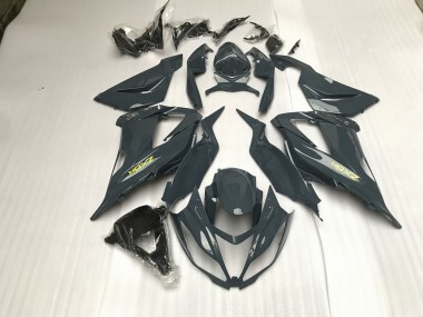 Gris Brillante 13-18 Kawasaki ZX6R Carenado