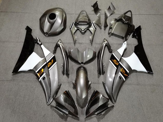 Gris Brillante & Bronce 08-16 Yamaha R6 Carenado Gris Brillante & Bronce 08-16 Yamaha R6 Carenado