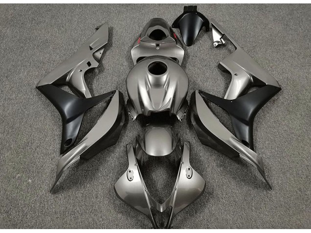 Gris Brillante & Negro 07-08 Honda CBR600RR Carenado Gris Brillante & Negro 07-08 Honda CBR600RR Carenado