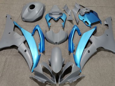 Gris Mate & Azul Cielo 08-16 Yamaha R6 Carenado