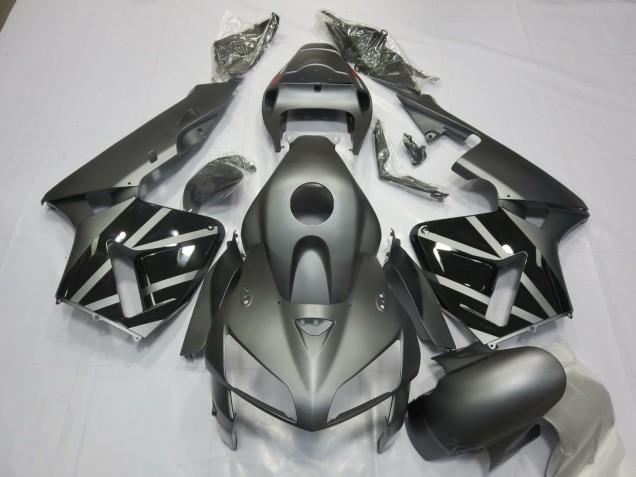 Gris Mate & Negro 05-06 Honda CBR600RR Carenado Gris Mate & Negro 05-06 Honda CBR600RR Carenado