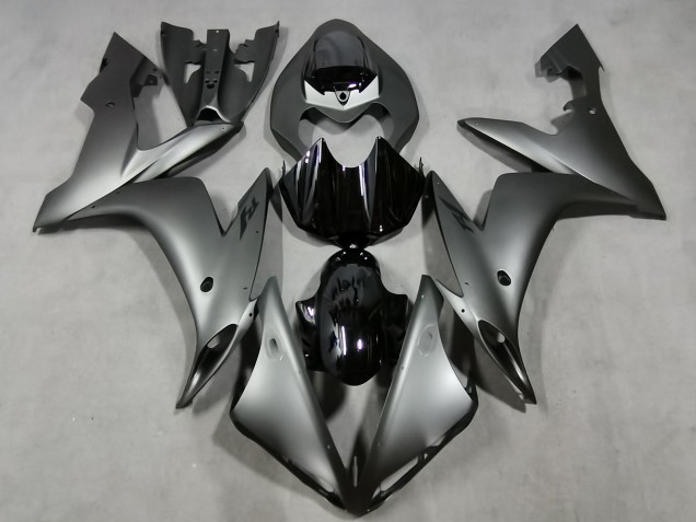Gris Mate & Negro Brillante 04-06 Yamaha R1 Carenado Gris Mate & Negro Brillante 04-06 Yamaha R1 Carenado