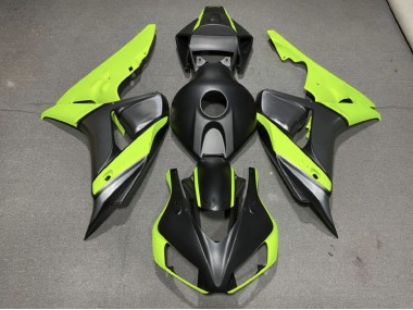Gris Mate Negro & Verde 06-07 Honda CBR1000RR Carenado