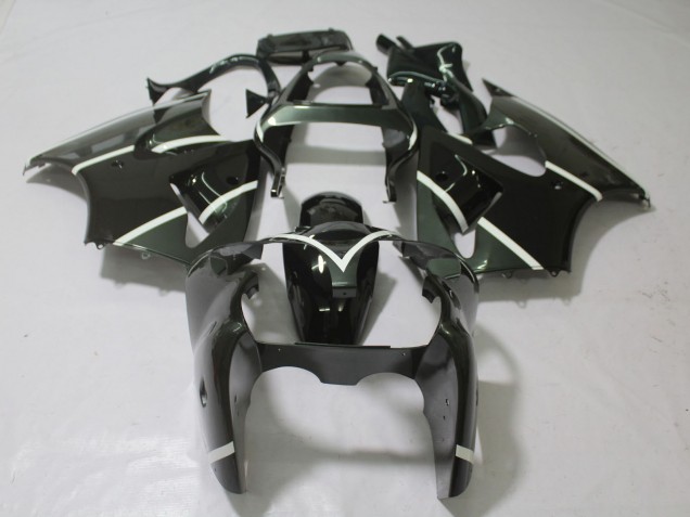 Gris Metalizado & Negro 00-02 Kawasaki ZX6R Carenado Gris Metalizado & Negro 00-02 Kawasaki ZX6R Carenado
