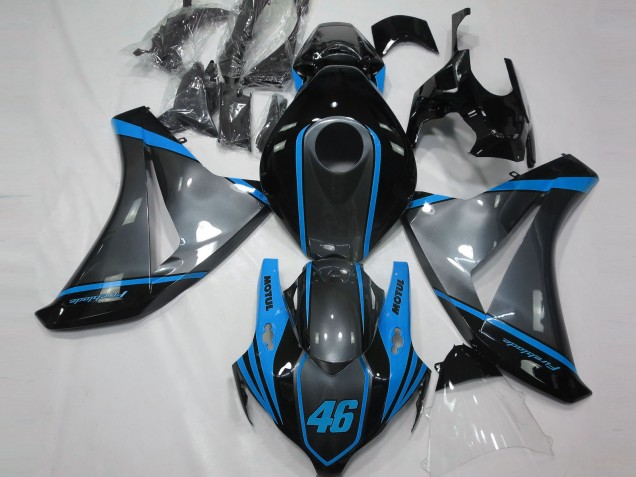 Gris Motul & Azul Claro 08-11 Honda CBR1000RR Carenado Gris Motul & Azul Claro 08-11 Honda CBR1000RR Carenado