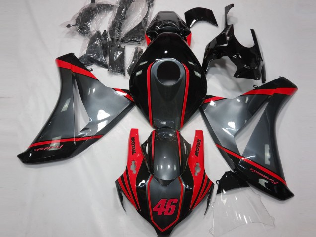 Gris Motul & Rojo 08-11 Honda CBR1000RR Carenado Gris Motul & Rojo 08-11 Honda CBR1000RR Carenado