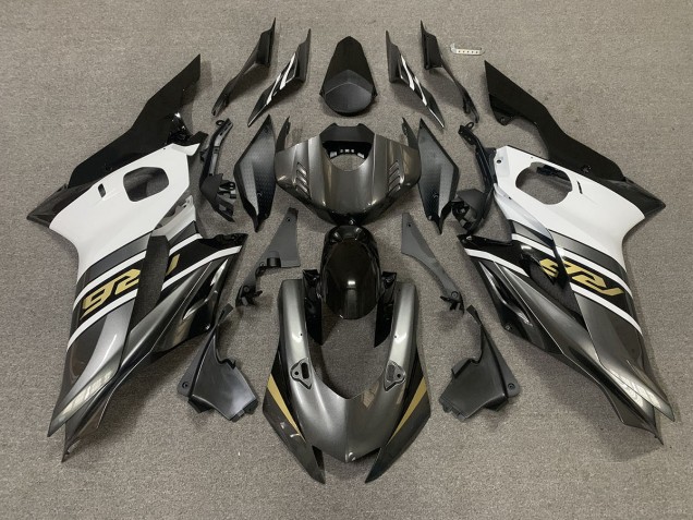 Gris Plomizo & Dorado 17-21 Yamaha R6 Carenado Gris Plomizo & Dorado 17-21 Yamaha R6 Carenado