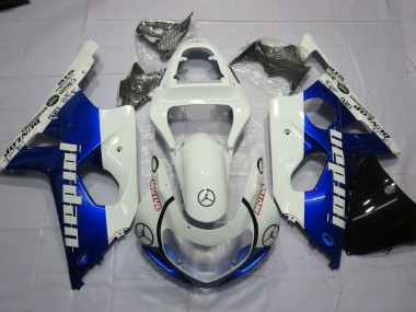 Jordan Azul & Blanco 00-02 Suzuki GSXR 1000 Carenado