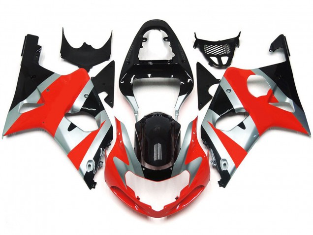 Kit Estilo Rojo Brillante OEM 00-02 Suzuki GSXR 1000 Carenado Kit Estilo Rojo Brillante OEM 00-02 Suzuki GSXR 1000 Carenado