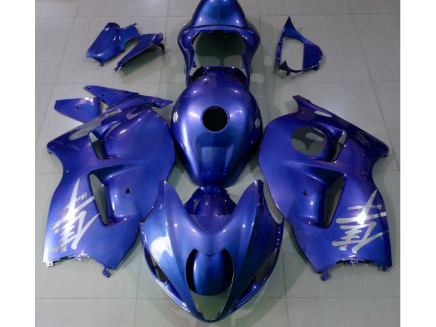 Logotipo Azul Brillante & Plateado 97-07 Suzuki GSXR 1300 Carenado Logotipo Azul Brillante & Plateado 97-07 Suzuki GSXR 1300 Carenado
